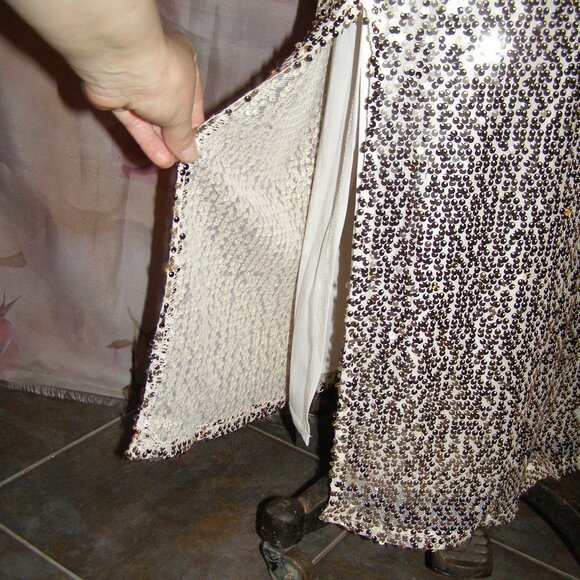 NWT size 10 TAYLOR sequined Gown dress - Picture 10 of 15